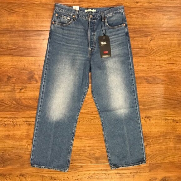NWT Levi’s ribcage straight ankle jeans button fly 32 - Picture 5 of 12